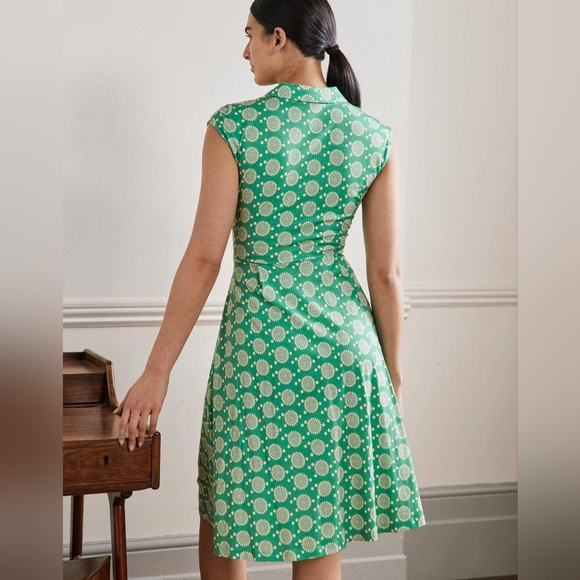 Boden tie waist jersey shirtdress 10 - Picture 4 of 12